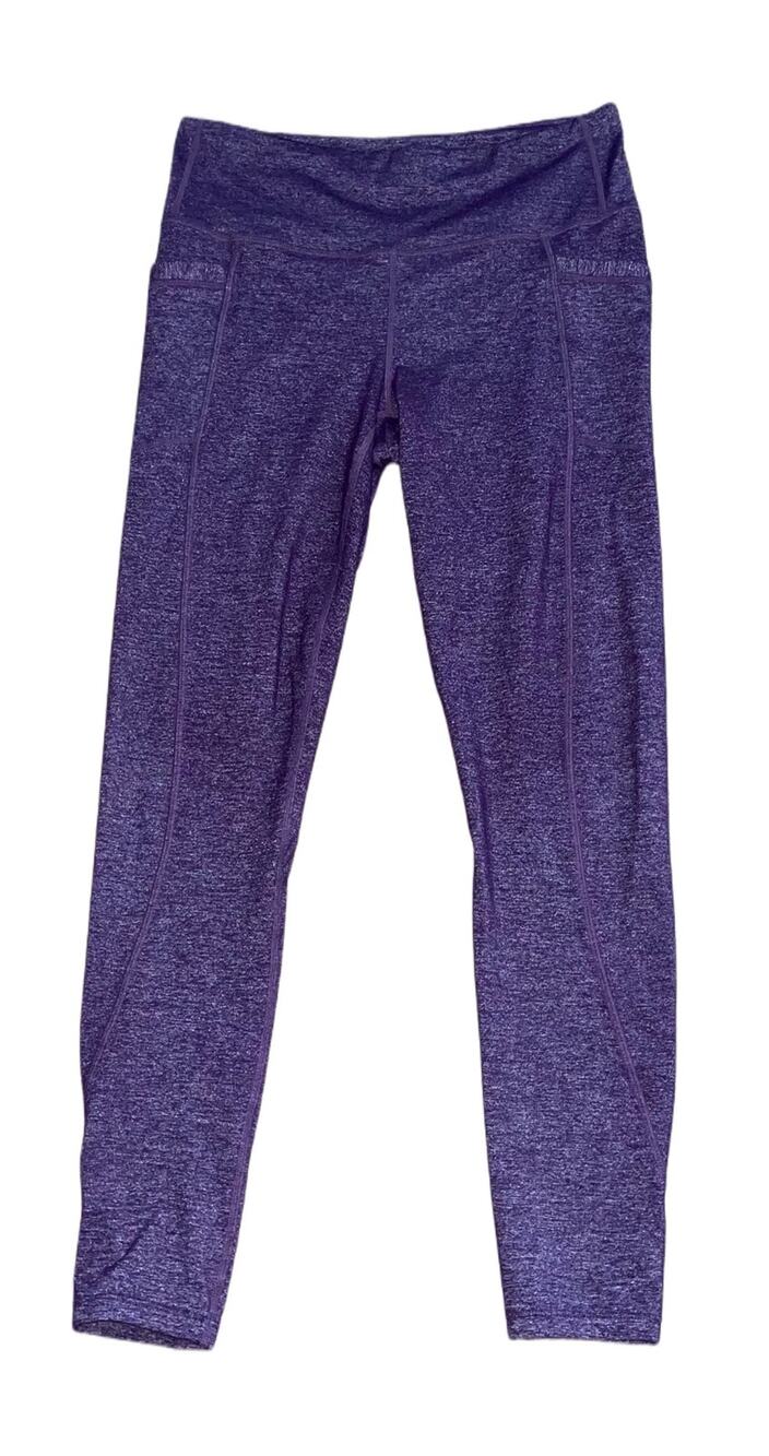 Athleta High Rise Chaturanga Capri Leggings Purple Size Medium